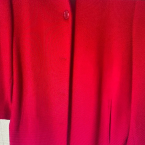 Liz Claiborne Vibrant Red Trench Coat - Picture 3 of 16